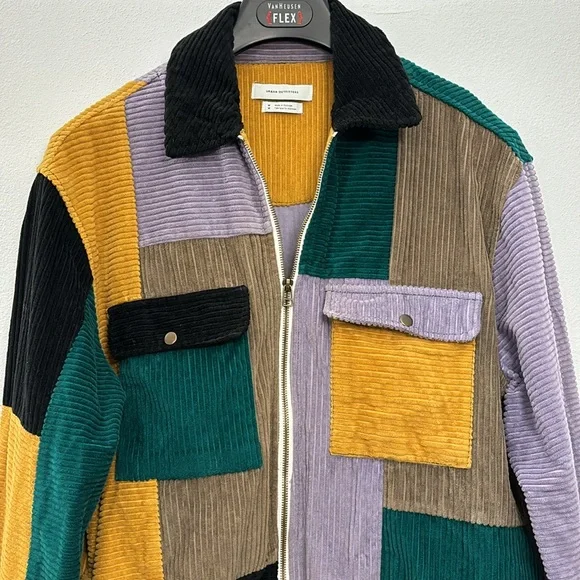 Urban Outfitters Ryder Color Blocked Corduroy Zip Jacket - Sold Out - Picture 3 of 11
